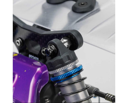 JConcepts RC10B7/B7D 10mm Fin Titanium Rear Stand-Off (Blue) (2)