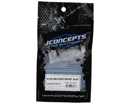 JConcepts RC10B7/B7D One-piece Aluminum Servo Mount Bracket (Black)