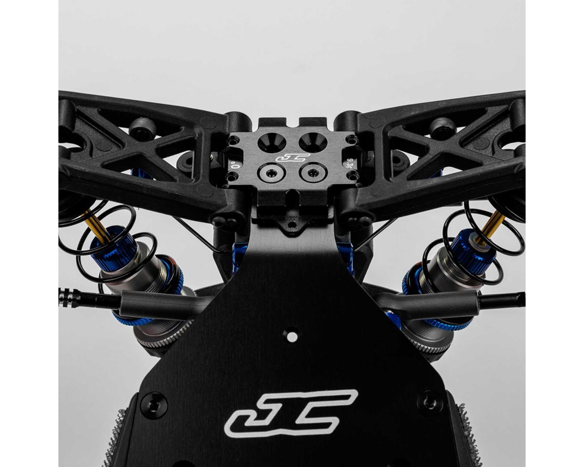 JConcepts RC10B7 Aluminum Front Bulkhead (Black) (0°)