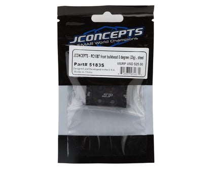 JConcepts RC10B7/B7D Steel Front Bulkhead (0°) (25g)