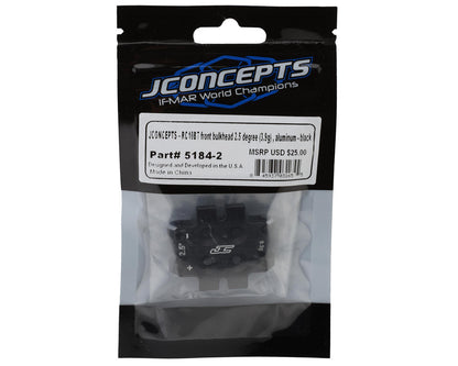 JConcepts RC10B7 Aluminum Front Bulkhead (Black) (2.5°)