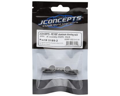 JConcepts RC10B7/B7D Aluminum Steering Rack (Black)