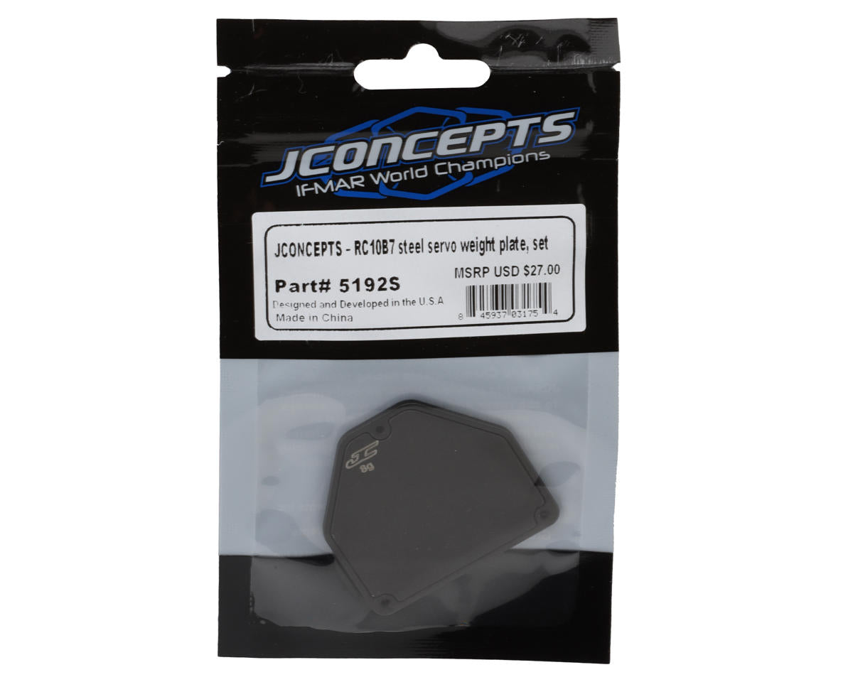 JConcepts RC10B7 Steel Servo Weight Plate (17.5g)