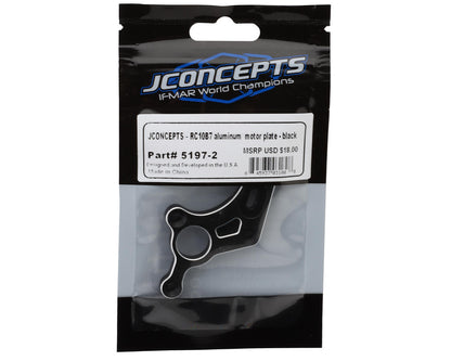 JConcepts Team Associated RC10B7/B7D Aluminum Motor Plate (Black)