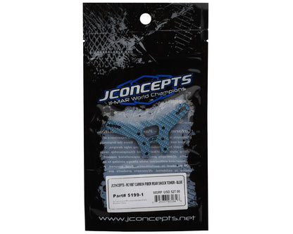 JConcepts RC10B7 Carbon Fiber Rear Shock Tower (Blue)