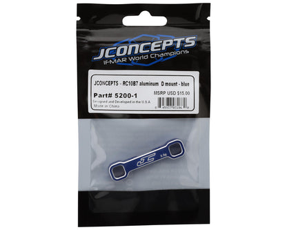 JConcepts RC10B7/B7D Aluminum HRC "D Block" Arm Mount (Blue)