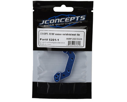 JConcepts RC10B7/B7D Aluminum Rear Ball Stud Mount (Blue)