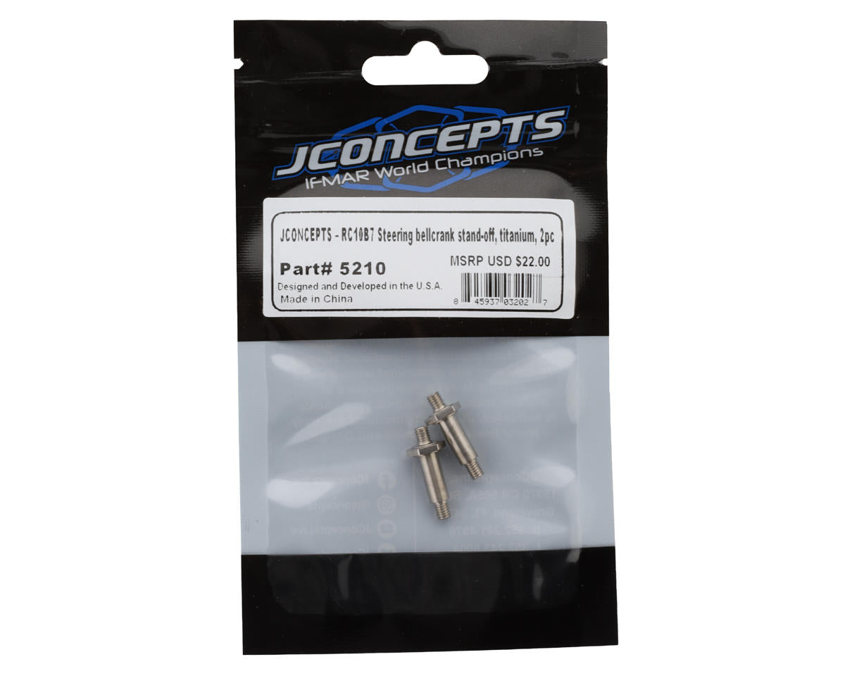 JConcepts Team Associated RC10B7/B7D Titanium Steering Bellcrank Standoffs (2)
