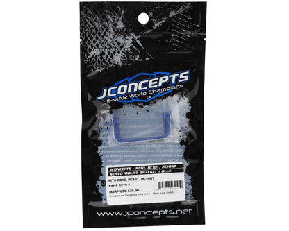 JConcepts RC10 Aluminum Servo Mount Bracket (Blue)
