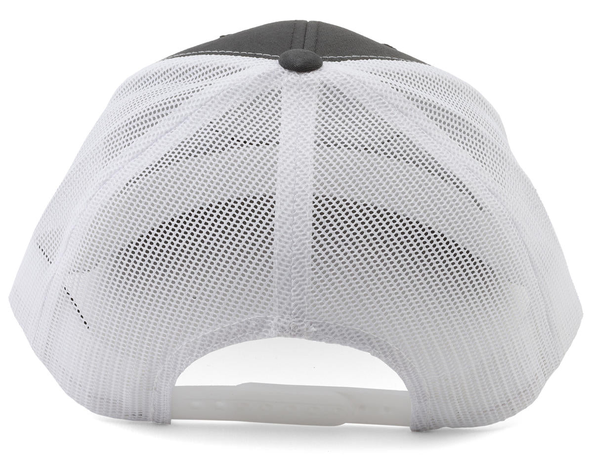 JConcepts 2025 Snapback Round Bill Hat (White/Grey) (One Size Fits Most)