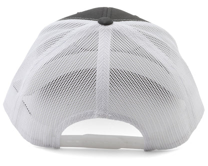 JConcepts 2025 Snapback Round Bill Hat (White/Grey) (One Size Fits Most)