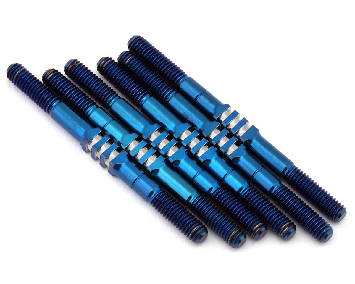 JConcepts Team Associated RC10B84 Fin Titanium Turnbuckle Set (Blue)