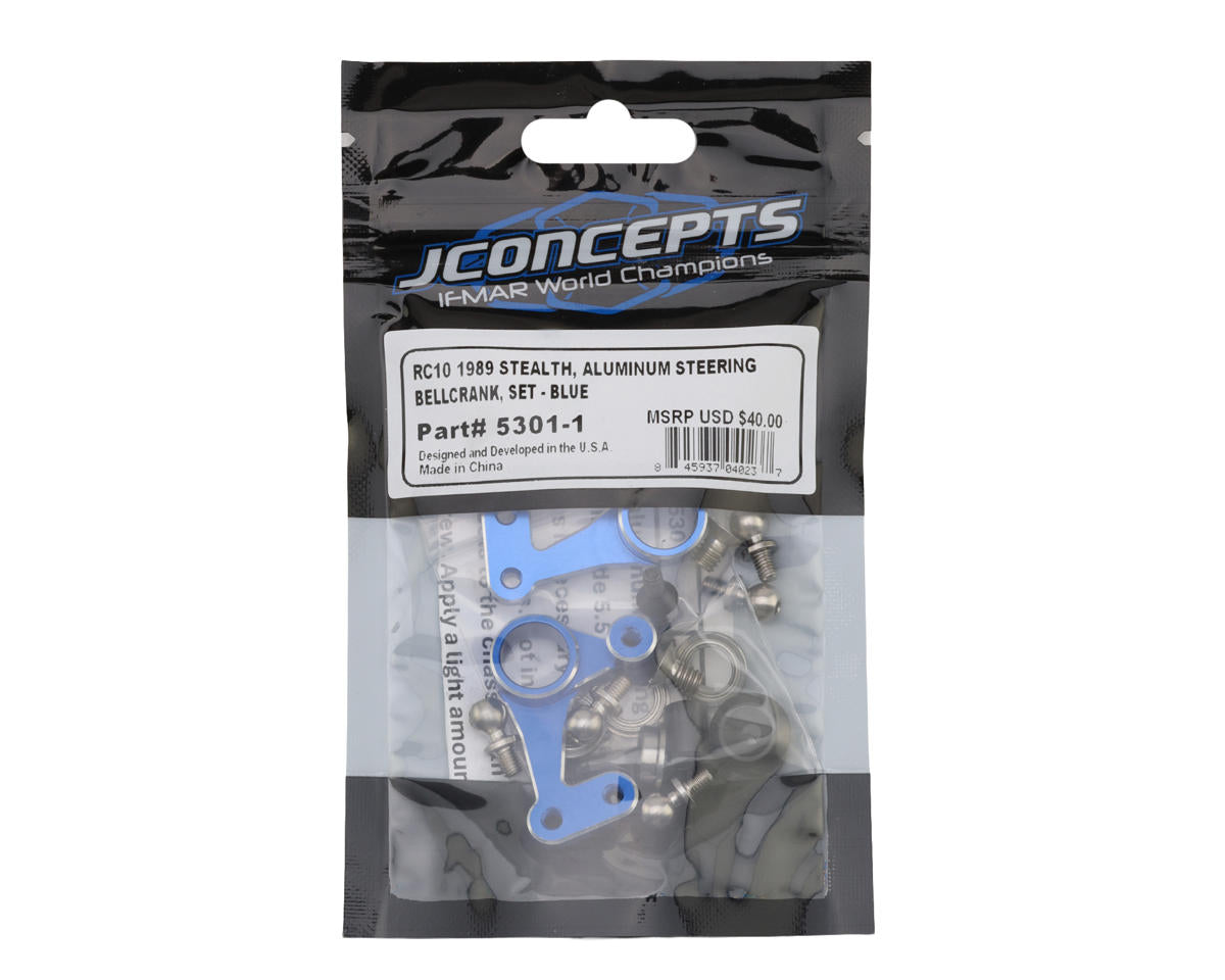 JConcepts RC10 '89 Masami Stealth Aluminum Steering Bellcrank (Blue)