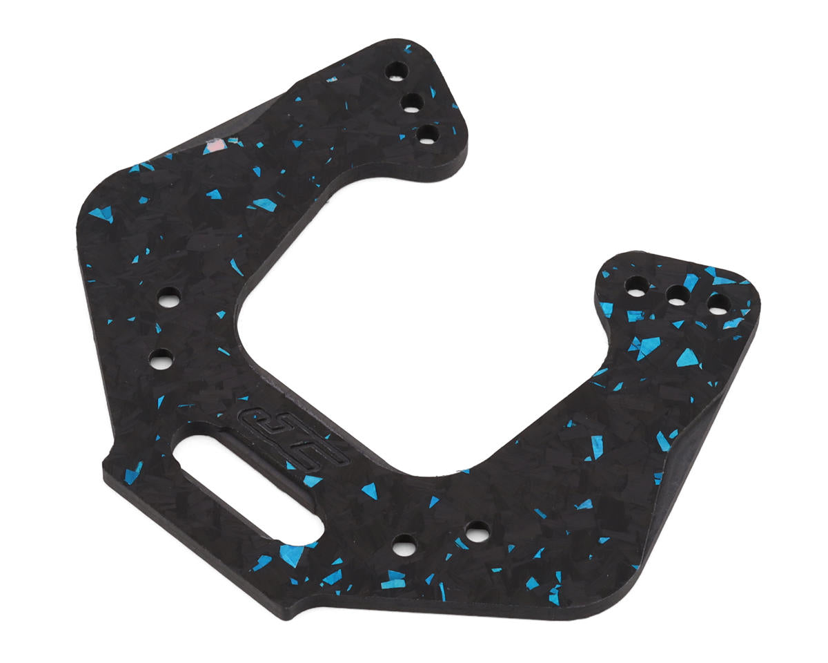 JConcepts RC10 '89 Masami Stealth Forged Carbon Front Shock Tower (Blue) (Short)