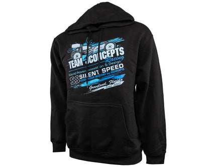 JConcepts Retro 3-Blue Pullover Hoodie Sweatshirt (Black) (XL)