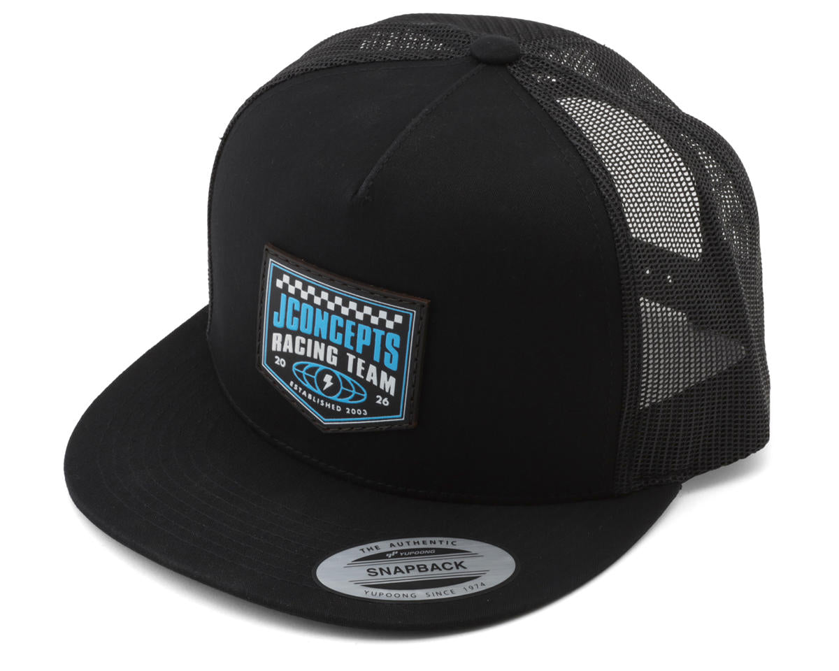 JConcepts 2026 Reload Snapback Flatbill Hat (Black) (One Size Fits Most)