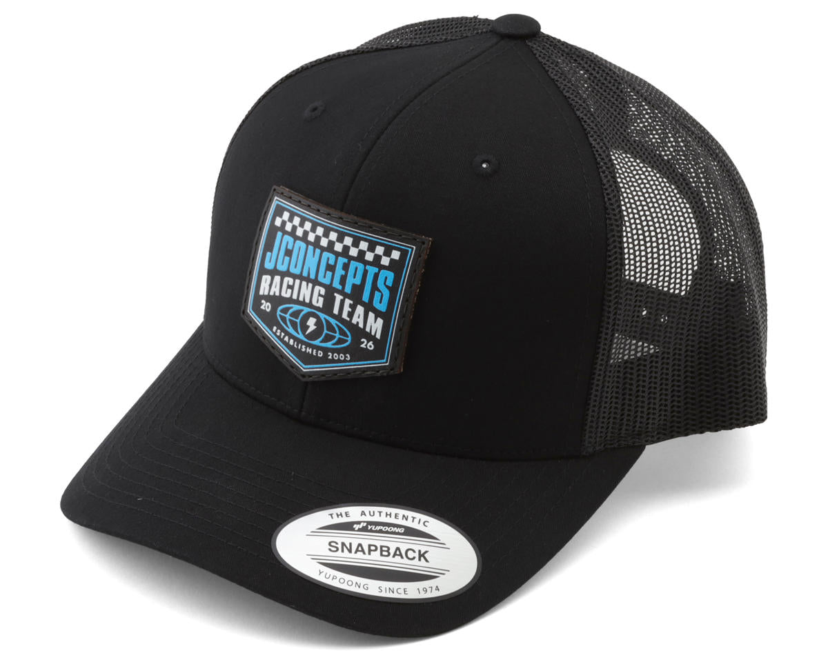 JConcepts 2026 Reload Snapback Round Bill Hat (Black) (One Size Fits Most)