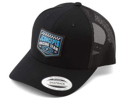 JConcepts 2026 Reload Snapback Round Bill Hat (Black) (One Size Fits Most)