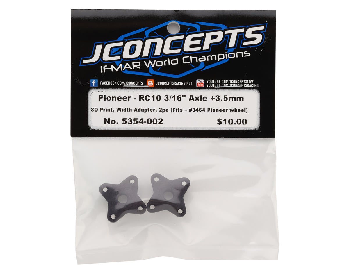 JConcepts RC10 Pioneer 3/16" Axle 3D Printed Adapter (+3.5mm) (2)