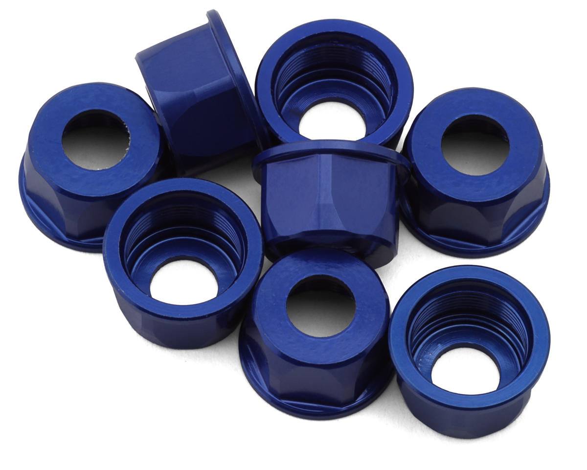 JConcepts Reactor Aluminum Shock Lower Caps (8) (Blue)