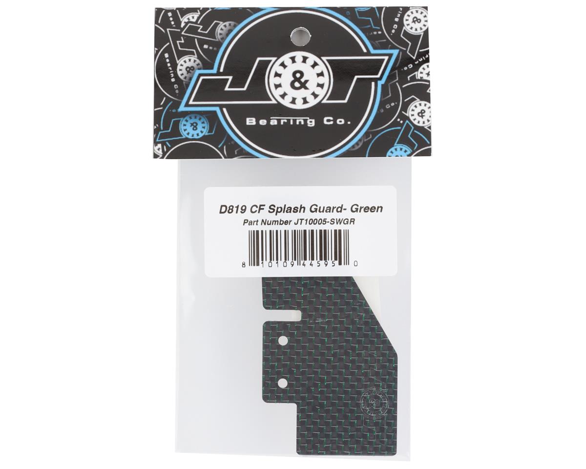 J&T Bearing Co. D819 "Silk Weave" Carbon Fiber Splash Guard (Green)