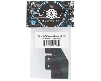 J&T Bearing Co. D819 "Silk Weave" Carbon Fiber Splash Guard (Green)