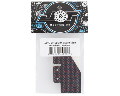 J&T Bearing Co. D819 "Silk Weave" Carbon Fiber Splash Guard (Red)