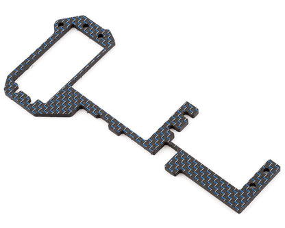 J&T Bearing Co. D819 "Silk Weave" Carbon Fiber Radio Tray Stiffener (Blue)