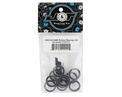 J&T Bearing Co. 15x21x4mm NMB Rubber Sealed Bearing (10)
