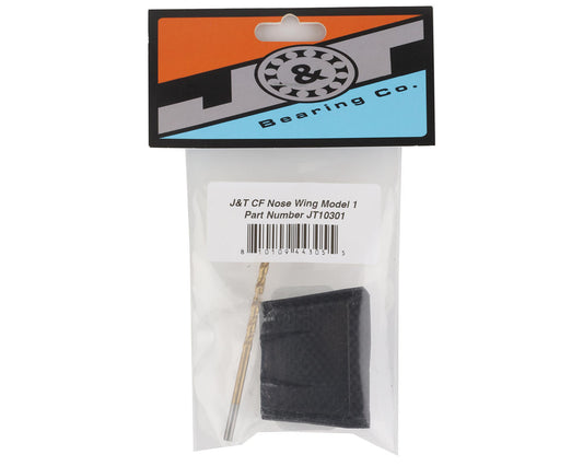 J&T Bearing Co. 1/8 Carbon Fiber Front Nose Wing (Model 1) (C-Hub)