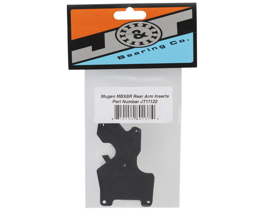 J&T Bearing Co. Mugen MBX8R Carbon Fiber Rear Arm Inserts (2)
