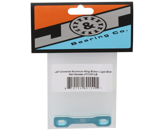 J&T Bearing Co. J&T Universal One Piece 1/8 Aluminum Wing Button (Light Blue)