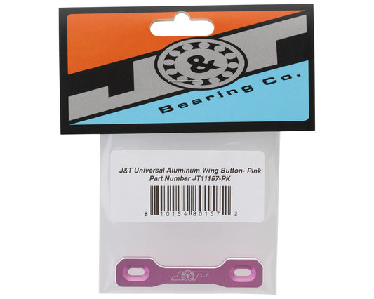 J&T Bearing Co. J&T Universal One Piece 1/8 Aluminum Wing Button (Pink)