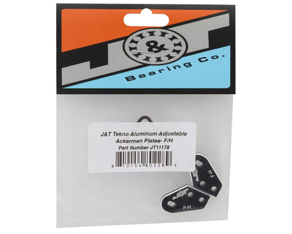J&T Bearing Co. Tekno Aluminum Adjustable Ackerman Plates (F-H)