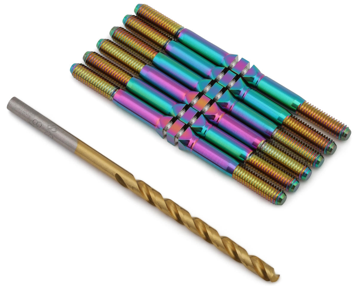 J&T Bearing Co. XRAY XB2 '25 Titanium "Milled" XD Turnbuckles (Oil Slick)