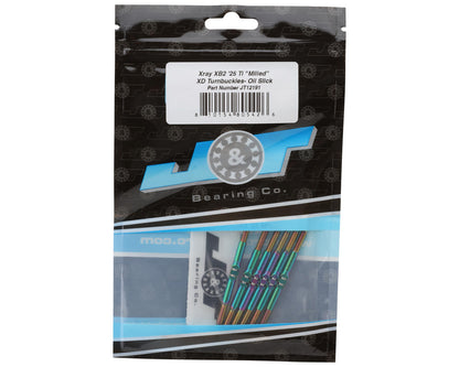 J&T Bearing Co. XRAY XB2 '25 Titanium "Milled" XD Turnbuckles (Oil Slick)