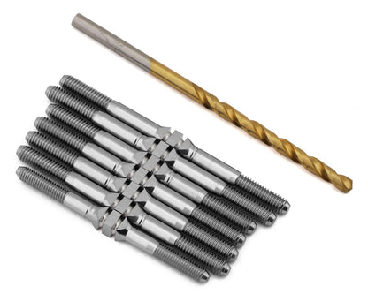 J&T Bearing Co. XRAY XB4 '25 Titanium "Milled'' XD Turnbuckles (Natural)