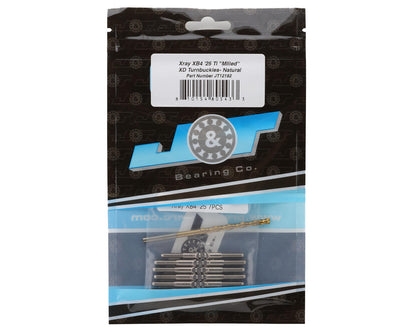 J&T Bearing Co. XRAY XB4 '25 Titanium "Milled'' XD Turnbuckles (Natural)