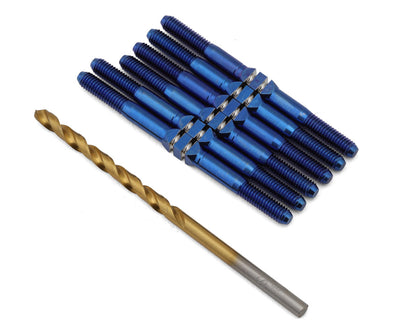 J&T Bearing Co. TLR 22X Titanium "Milled'' XD Turnbuckles (Blue)