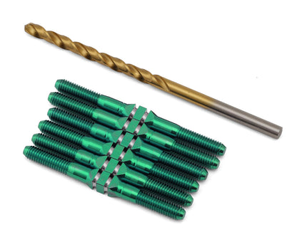 J&T Bearing Co. Associated B84 Titanium "Milled'' XD Turnbuckles (Green)