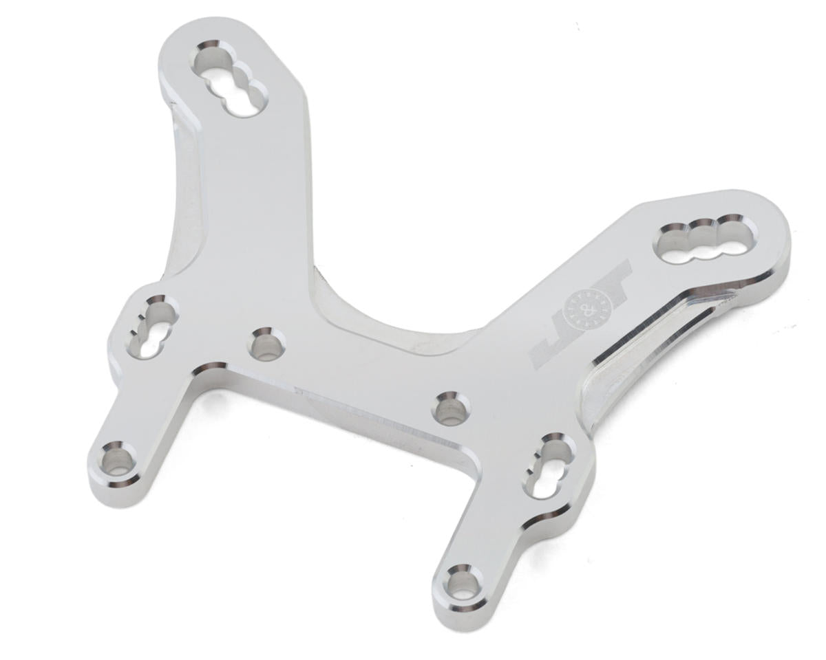 J&T Bearing Co. Tekno NB/EB48 2.2 Front Aluminum Split Shock Tower (Silver)