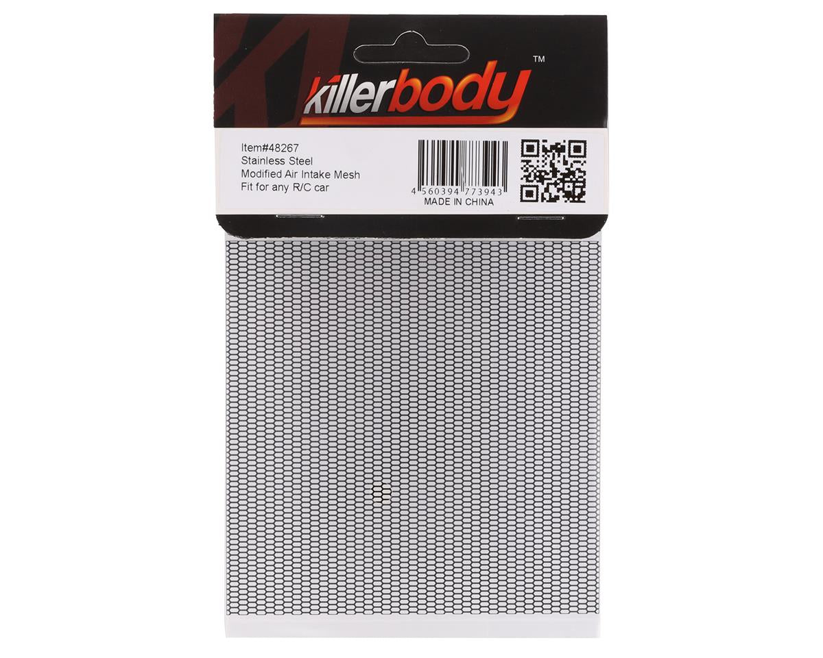 Killerbody Stainless Steel Grille Mesh (Black) (Long Hexagon)