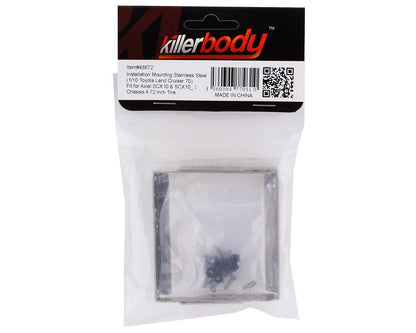 Killerbody Axial SCX10 II LC70 Stainless Steel Body Mounts (4.53-4.72" Tire)