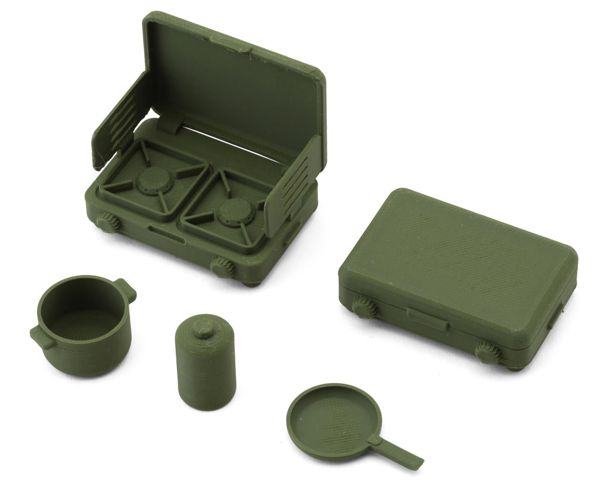 Knight Customs 1/10 Camping Stove Scale Accessory Set (Green)