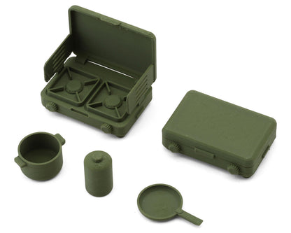 Knight Customs 1/10 Camping Stove Scale Accessory Set (Green)