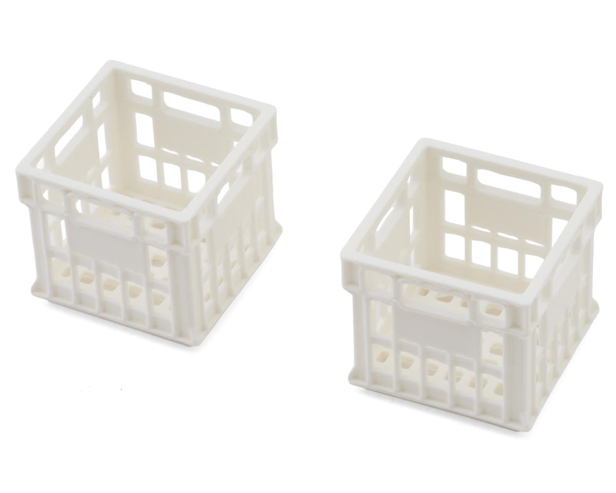 Knight Customs 1/10 Milk Crate Scale Accessory (White) (2)