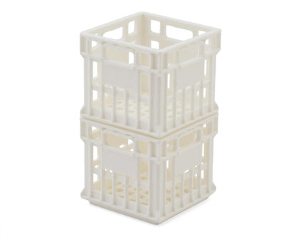 Knight Customs 1/10 Milk Crate Scale Accessory (White) (2)