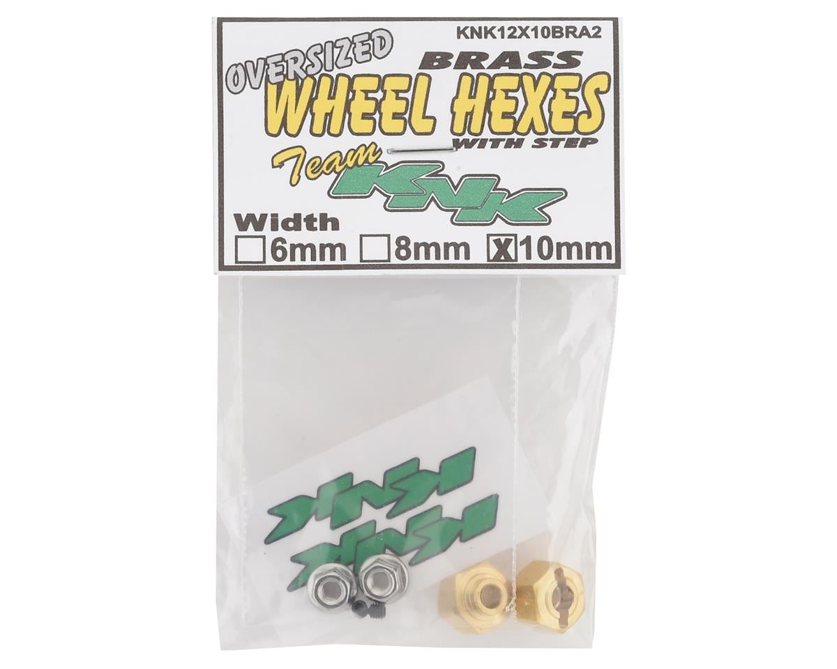 Team KNK 12mm Brass Hex w/Step (2) (10mm)