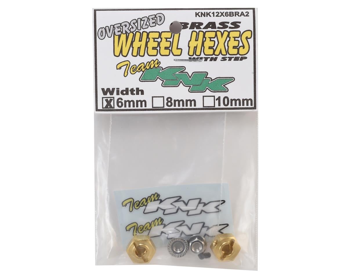 Team KNK 12mm Brass Hex w/Step (2) (6mm)