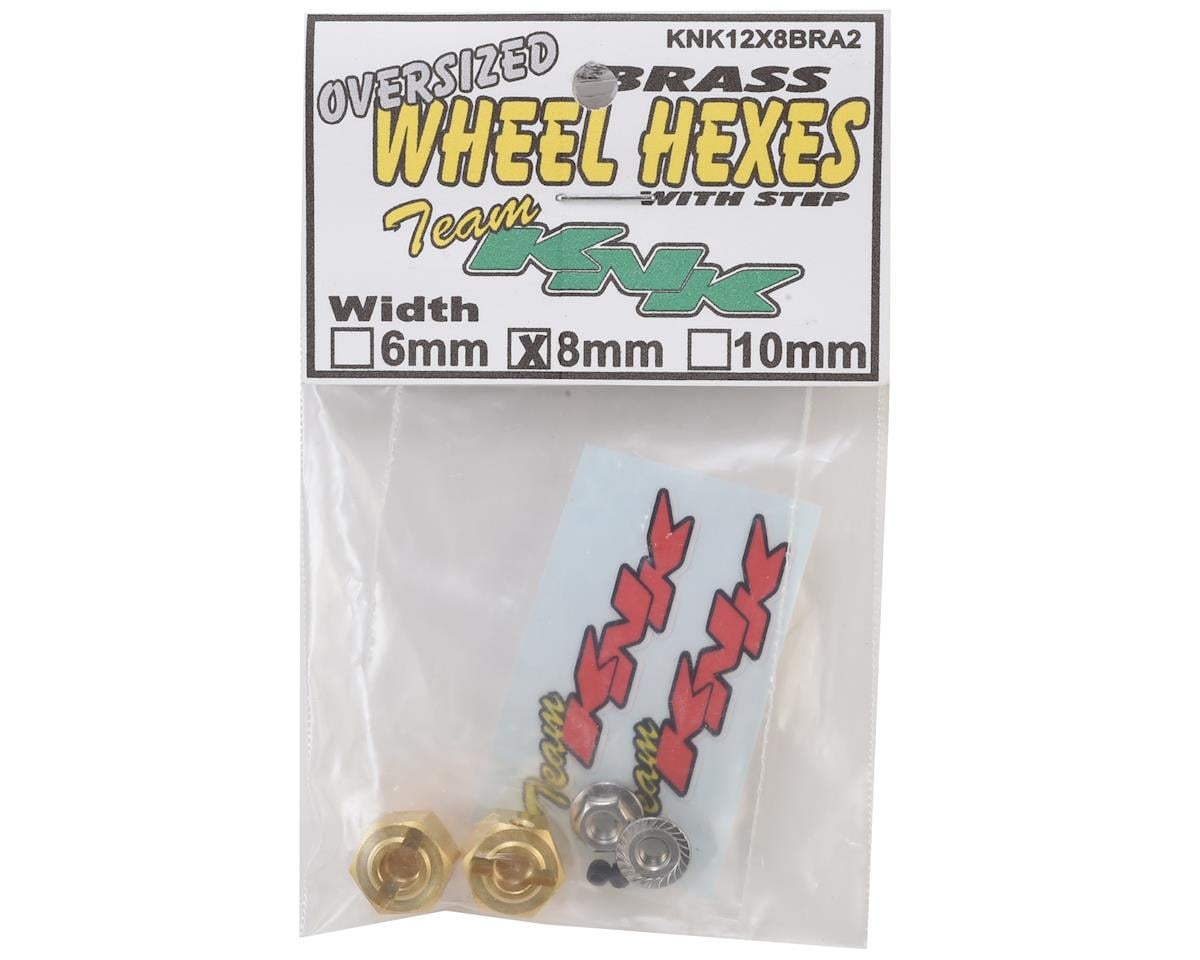 Team KNK 12mm Brass Hex w/Step (2) (8mm)